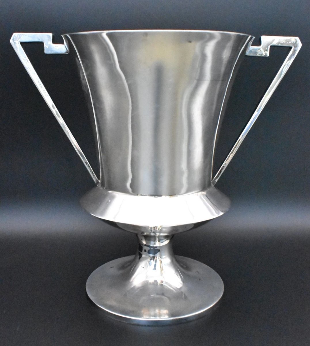 Victorian 1896 James Dixon & Sons Sheffield Art Deco Two-handled Trophy Cup-photo-4