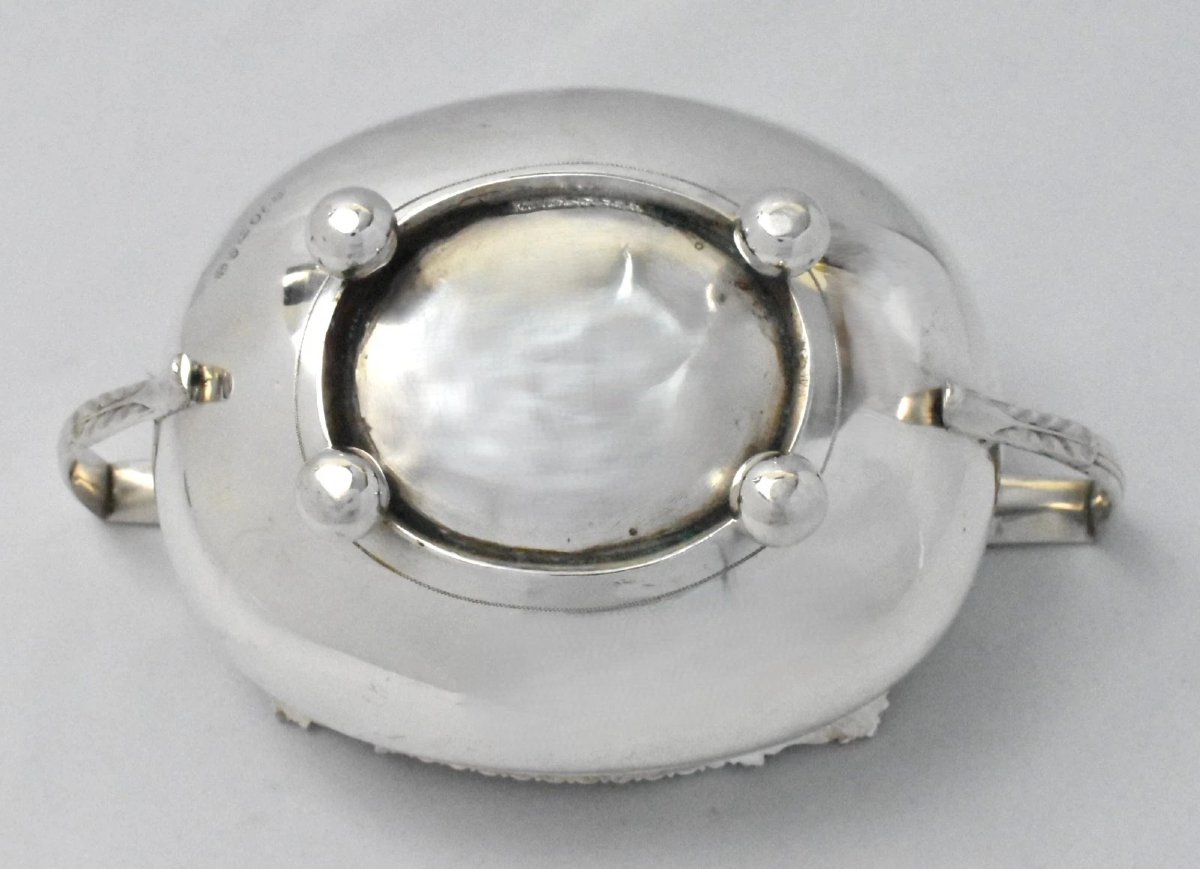 John Walton Of Newcaste Hm 1842 Victorian Engraved Solid Silver 3-piece Tea Set-photo-2