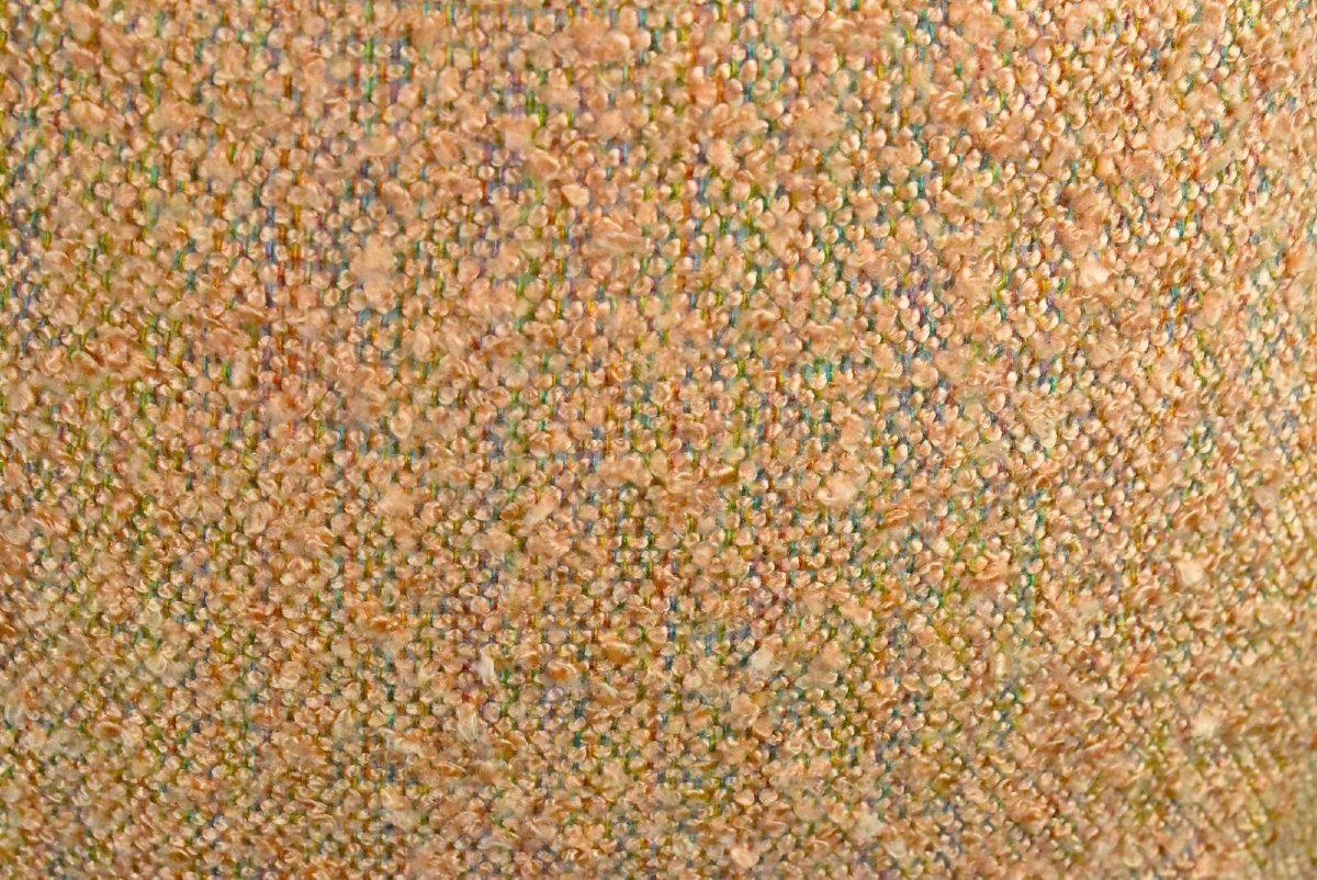 Rare tailleur jupe Chanel vintage des années 1990’s, veste en tweed à bordures en satin-photo-4