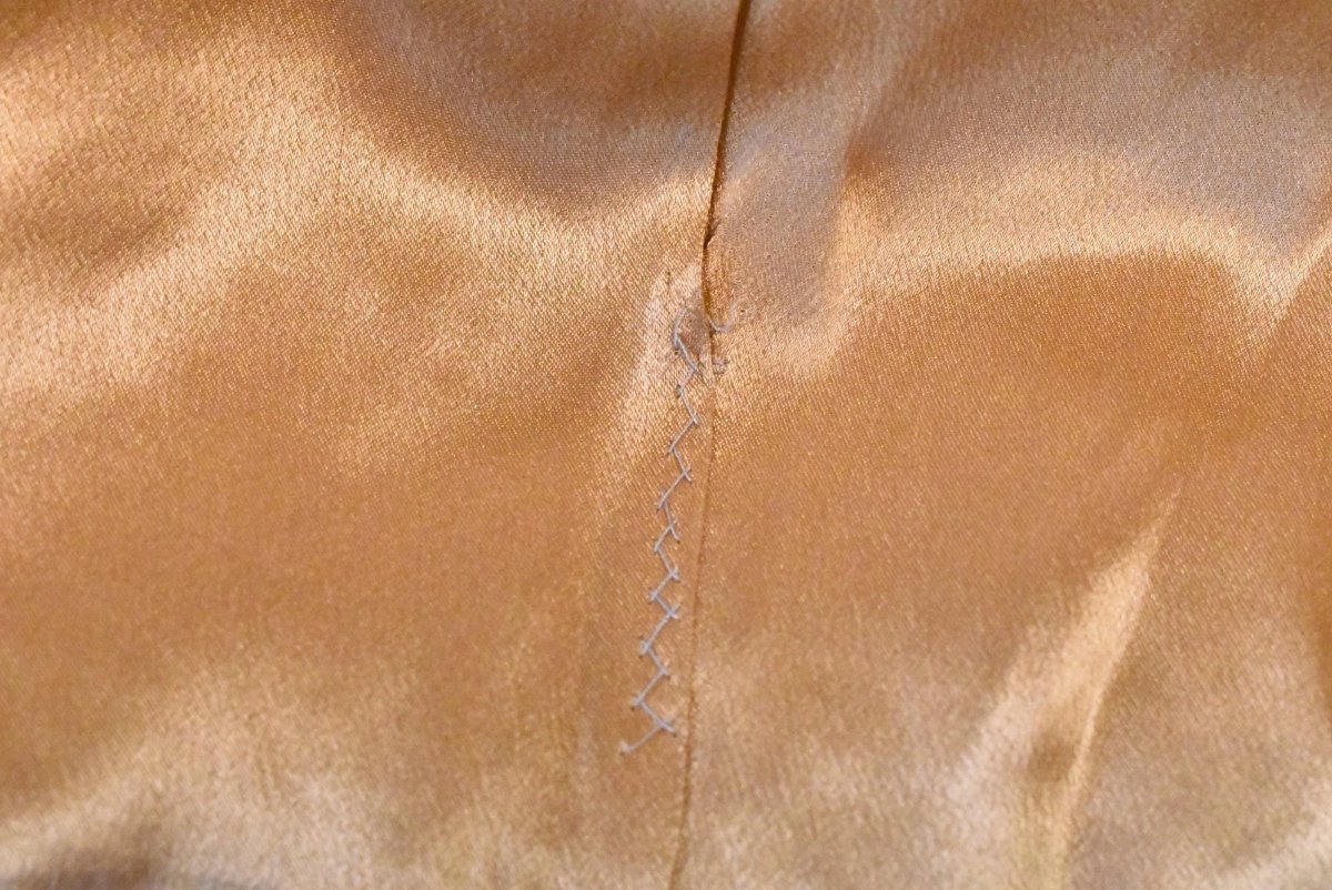 Vtg Chavel Couture Mayfair London Mustard Yellow Wool Blend Tweed Blazer Jacket-photo-5