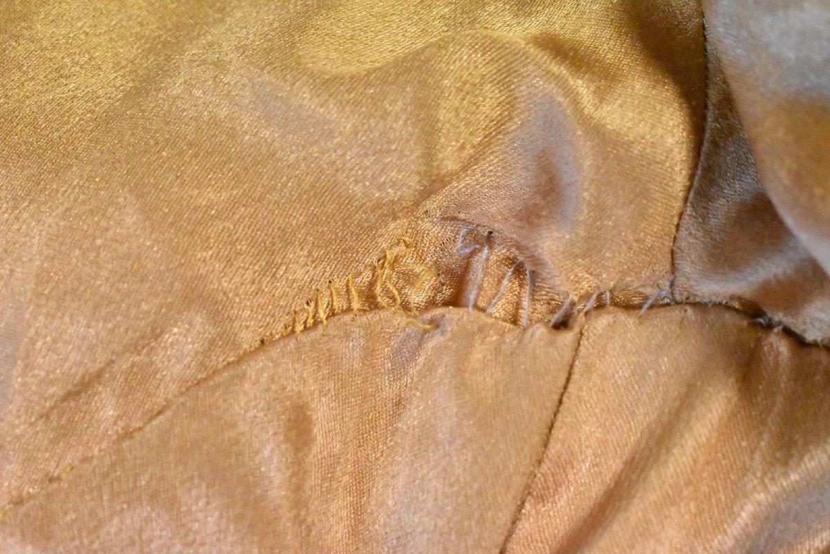 Vtg Chavel Couture Mayfair London Mustard Yellow Wool Blend Tweed Blazer Jacket-photo-6