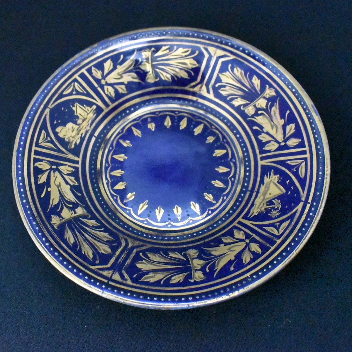 Tasse à expresso et soucoupe de style viennois royal ancien, vers 1890-photo-3