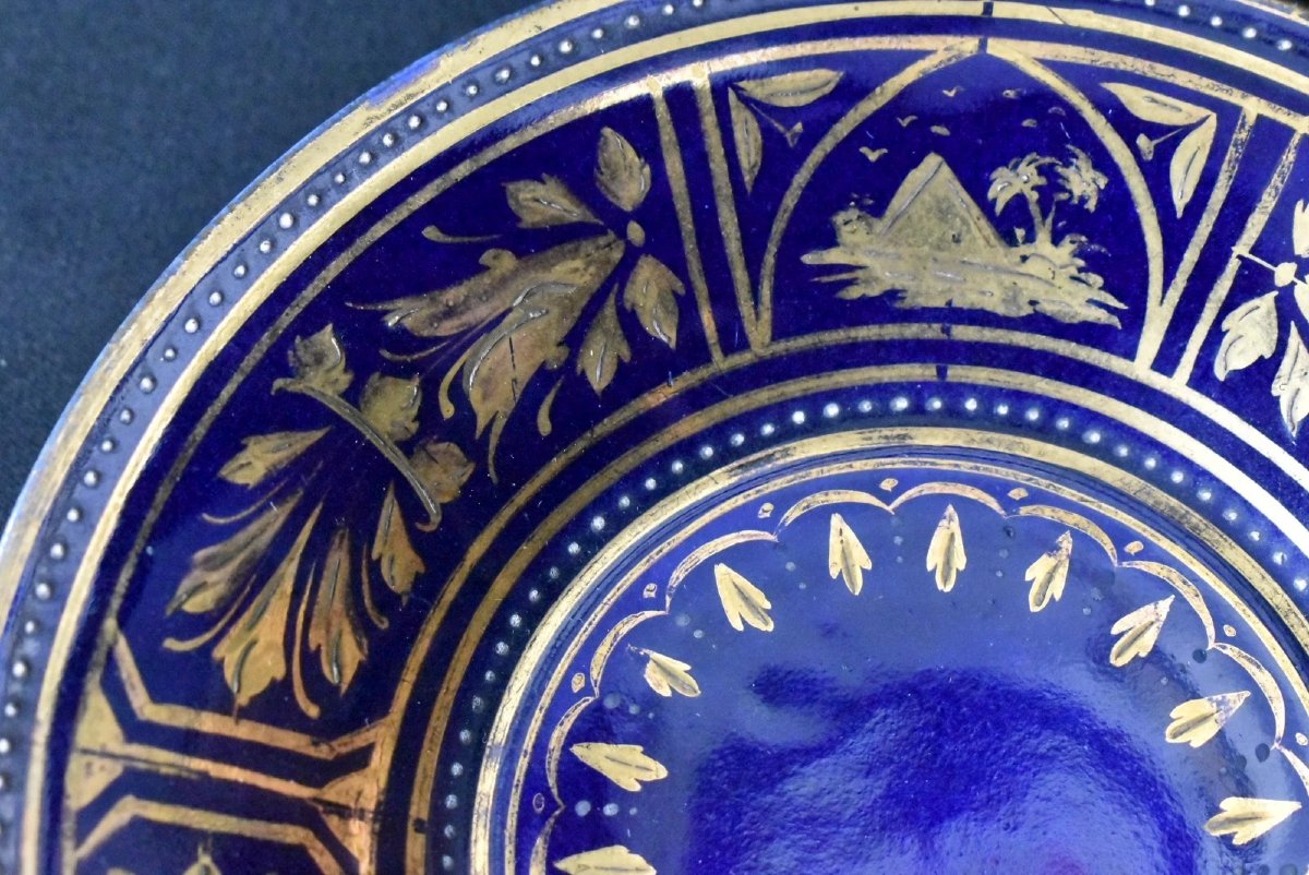 Tasse à expresso et soucoupe de style viennois royal ancien, vers 1890-photo-5