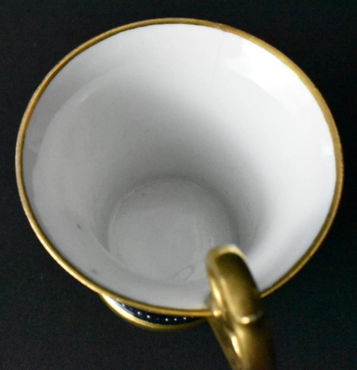 Tasse à expresso et soucoupe de style viennois royal ancien, vers 1890-photo-8
