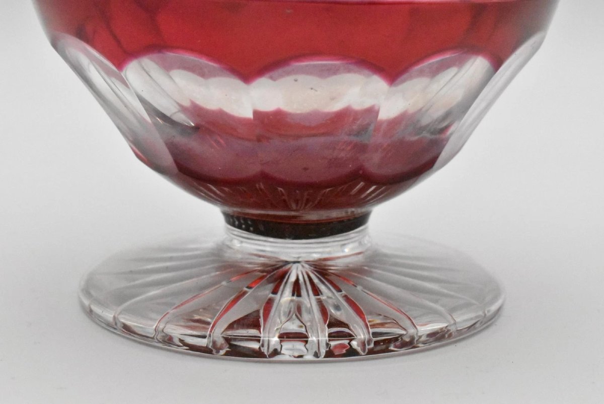 Carafe en cristal taillé Val Saint Lambert, vers 1908-photo-2