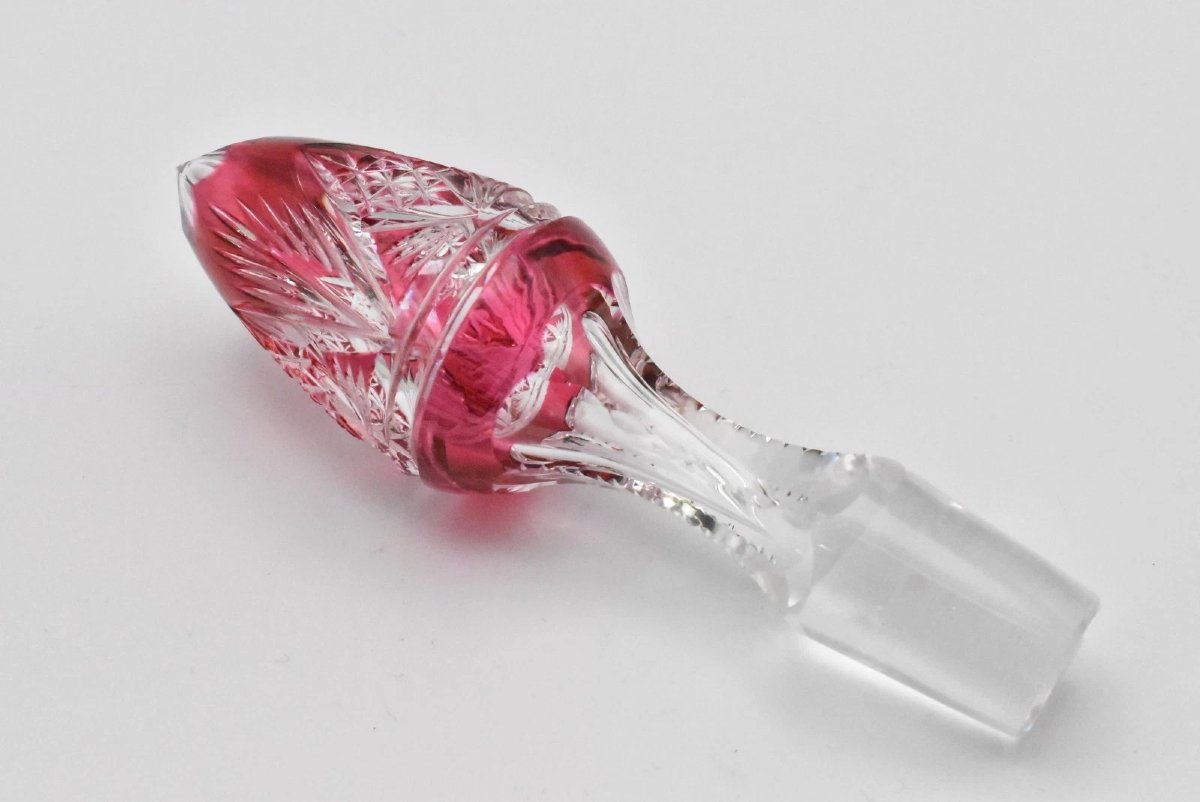 Carafe en cristal taillé Val Saint Lambert, vers 1908-photo-4