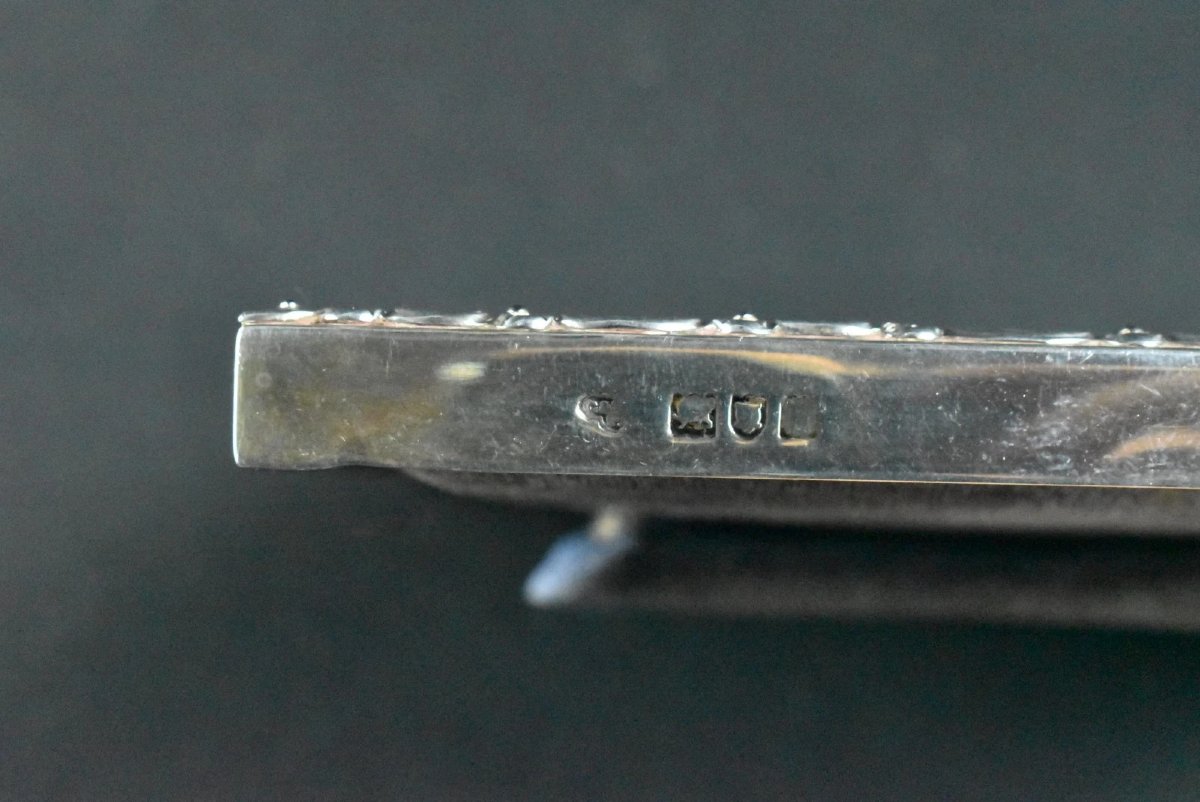 Edwardian Sterling Picture Frame 1899-1949 Goldsmiths & Silversmiths Co Ltd-photo-4