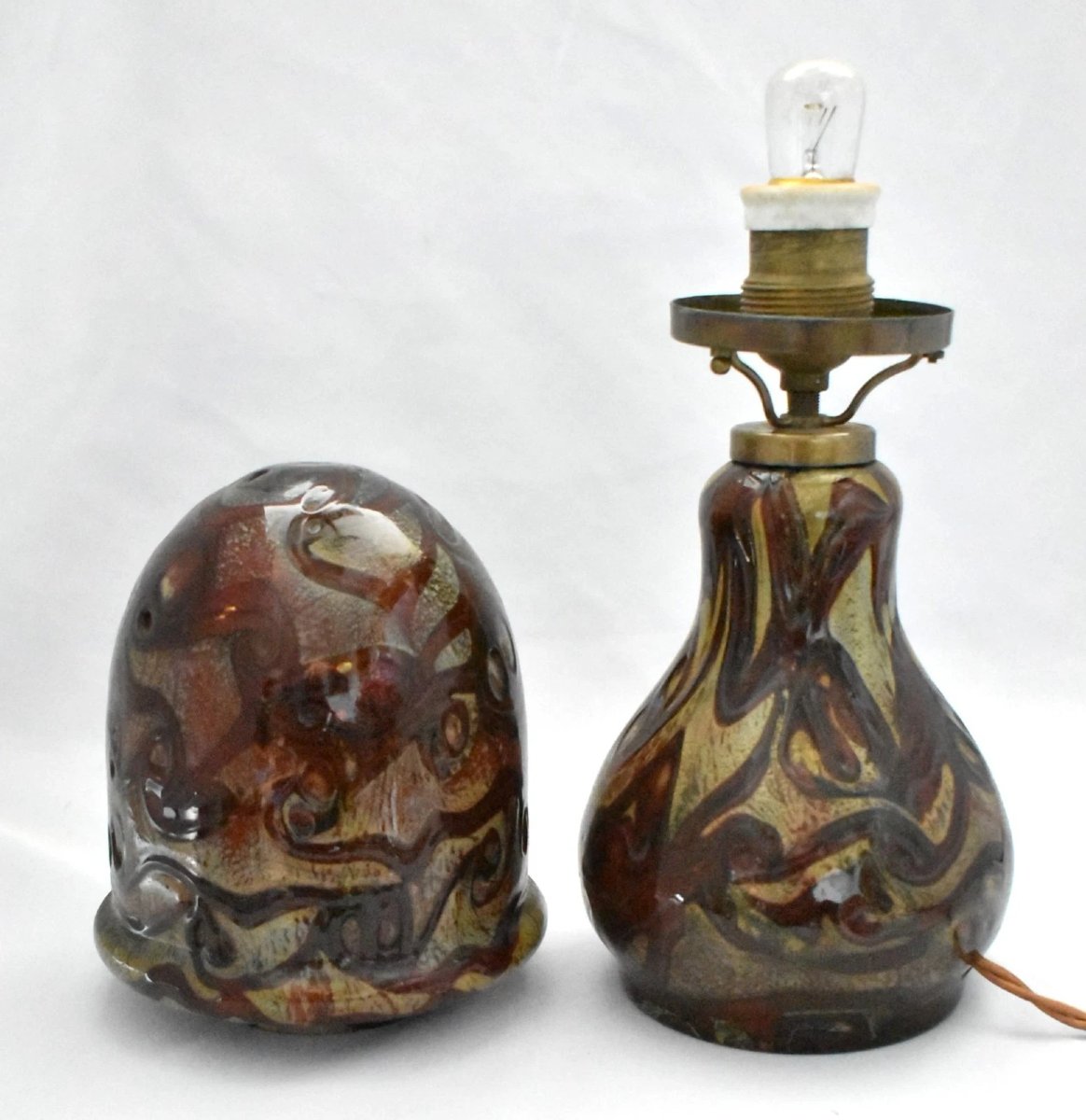 Giulio Radi A.v.e.m. (arte Vetraria Muranese) Mushroom Lamp-photo-3