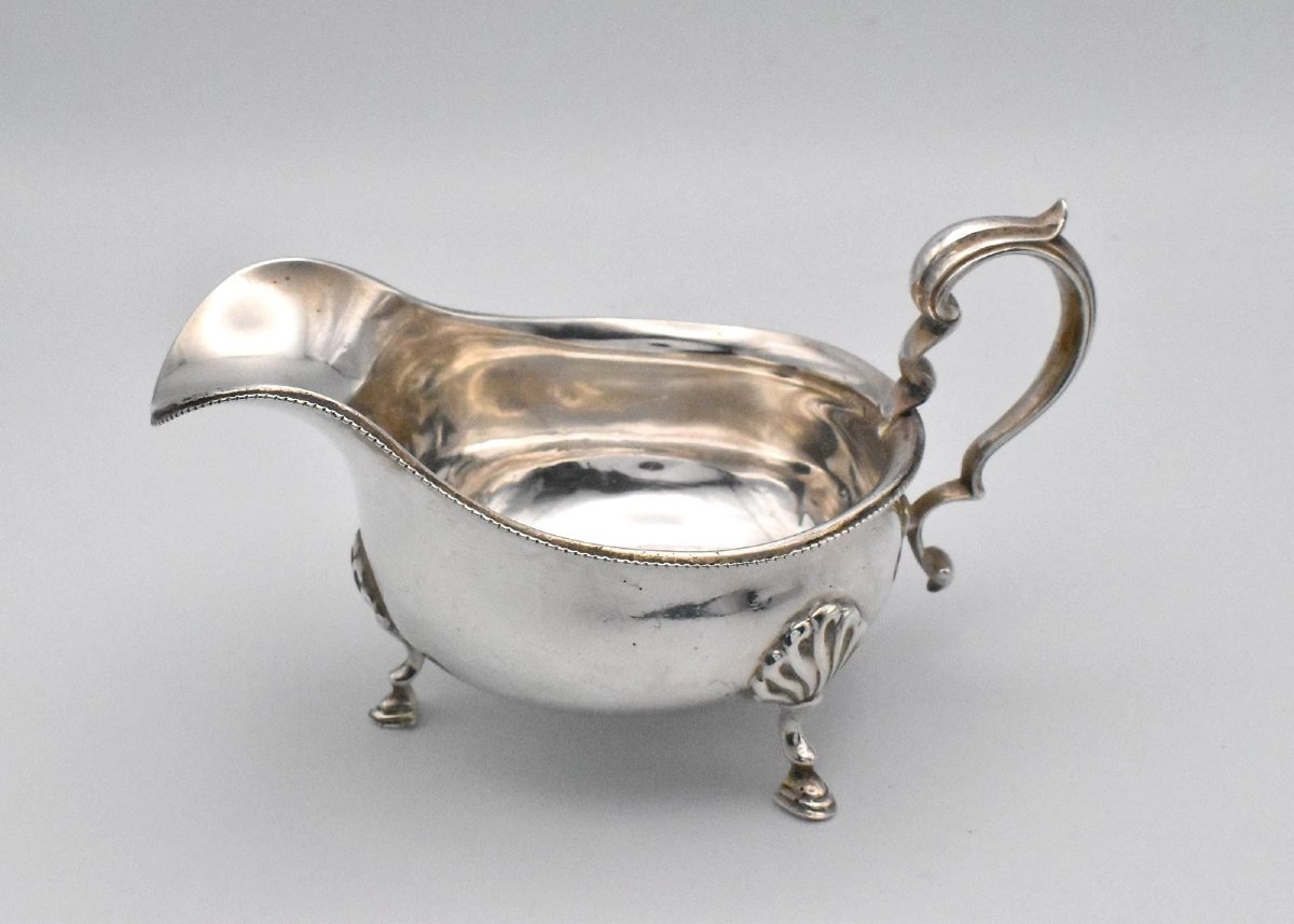 George V Asprey & Co Ltd Sterling Silver Sauce Boats, Made In Birmingham In 1928-photo-6