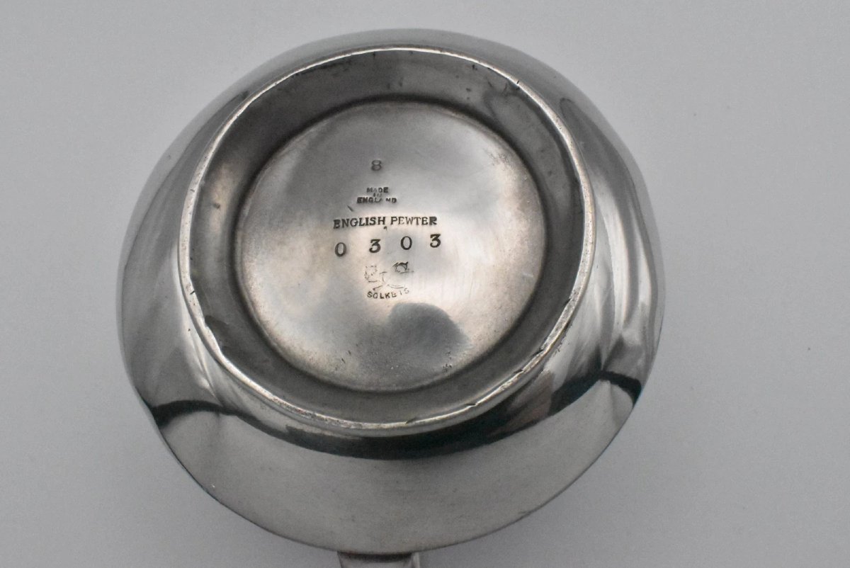 Tudric Pewter Sugar Bowls And Cream Jug Set By Archibald Knox For Liberty & Co-photo-7