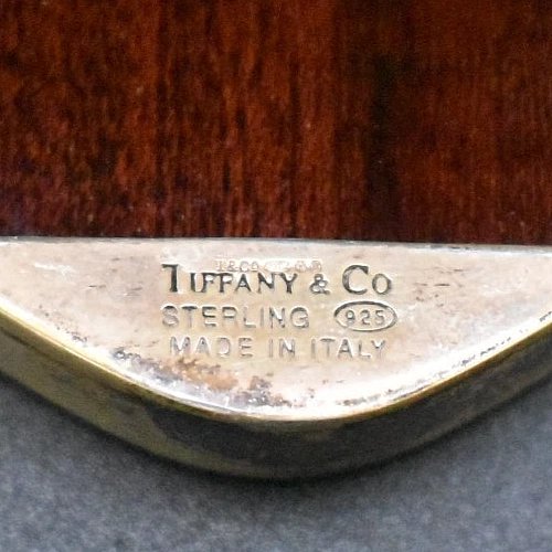 Pair Of Tiffany & Co Sterling Solid Silver Heart Shaped Picture Frames-photo-2