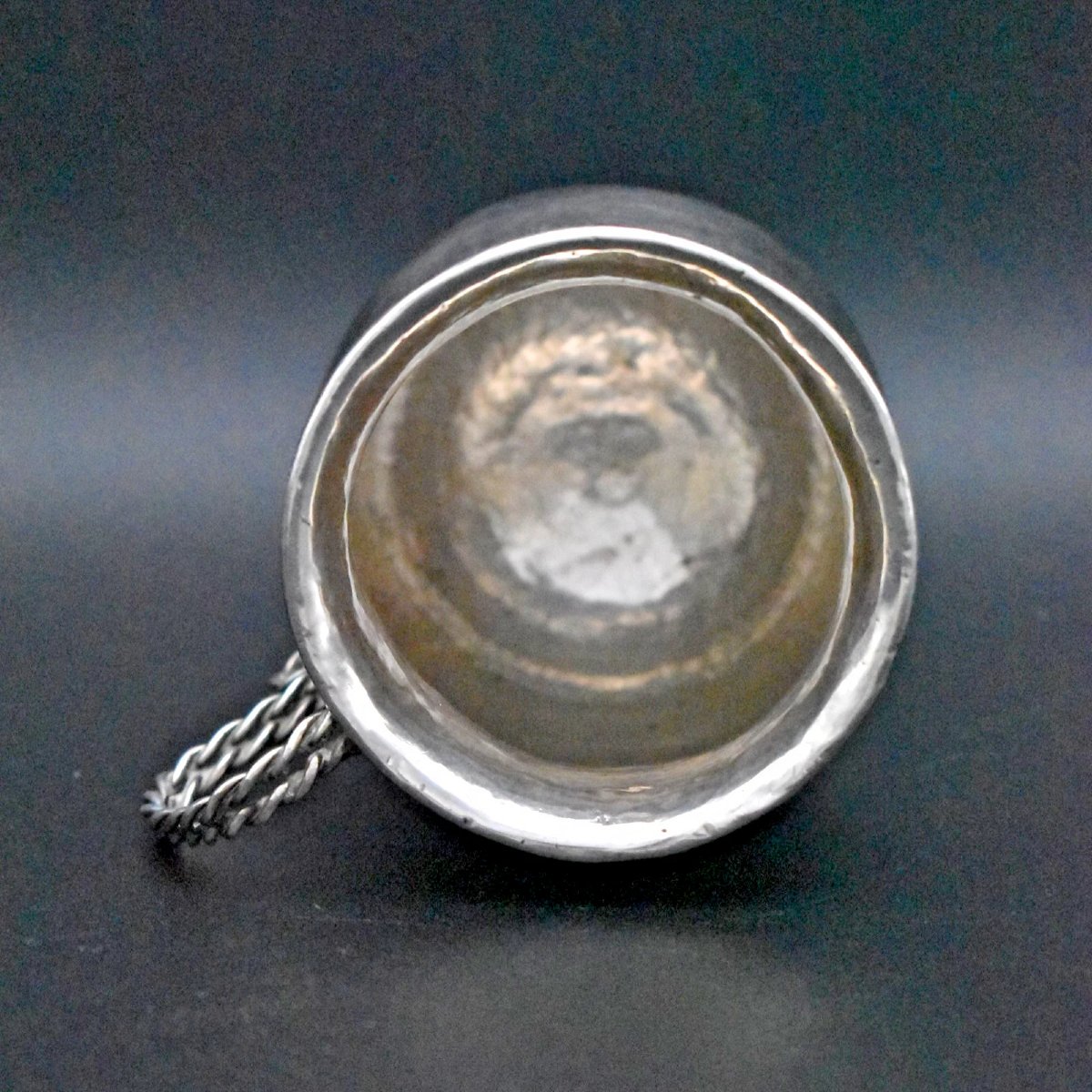 Arts & Crafts Sterling Silver Hammered Mug By S. Blanckensee & Son, London 1919-photo-4