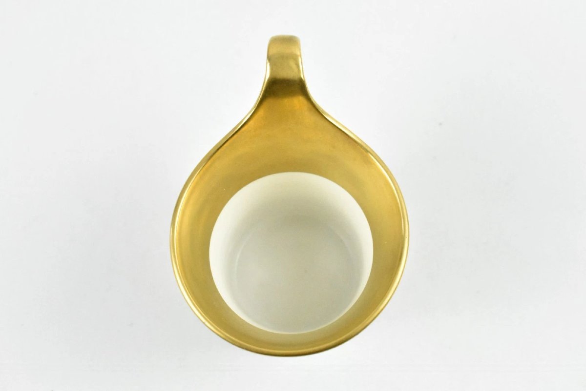 Antique Porcelain Cup & Saucer By Kpm Berlin Known As Topographical Cup-photo-3