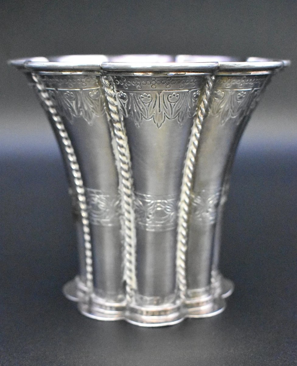 Hallmerked Svend Toxværd, A Danish Silversmith Sterling Silver "margrethe" Cup-photo-3