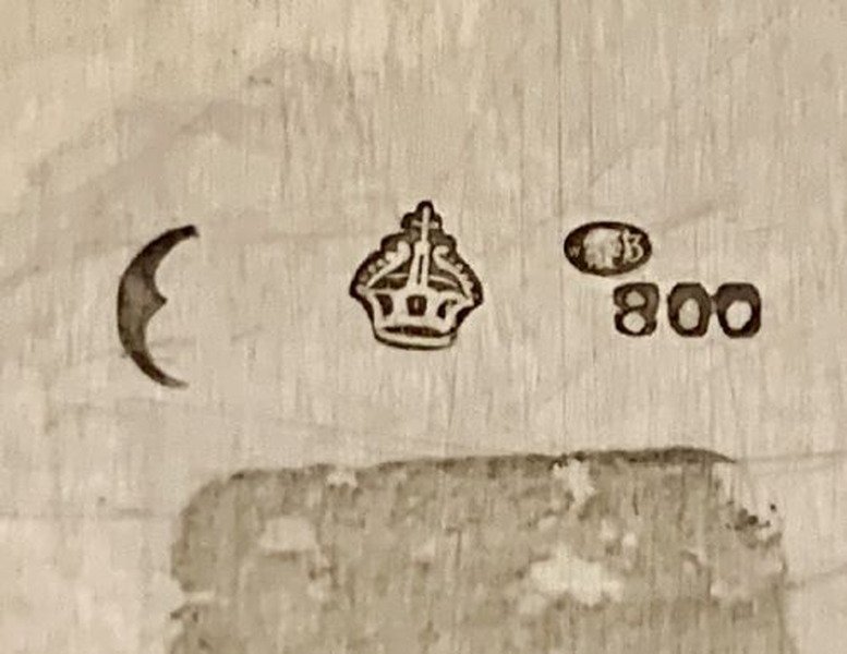 Grand panier à pain/bol en argent massif ajouré, poli antique.-photo-2