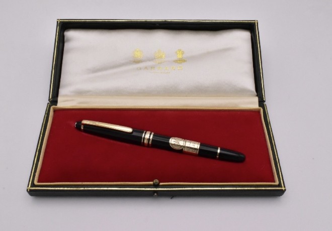 RARE Montblanc 144 Ministère de la Défense d'Oman Khanjar FP Garrard 13 cm-photo-2