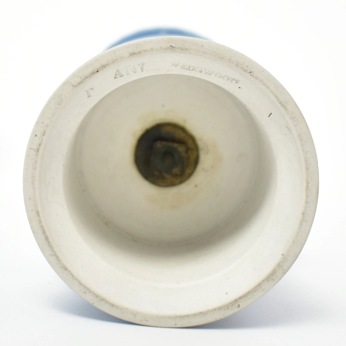 Wedgwood 1871 Blue Jasperware Campana Urns Pair White Bas-reliefs Urns Pedestals-photo-8