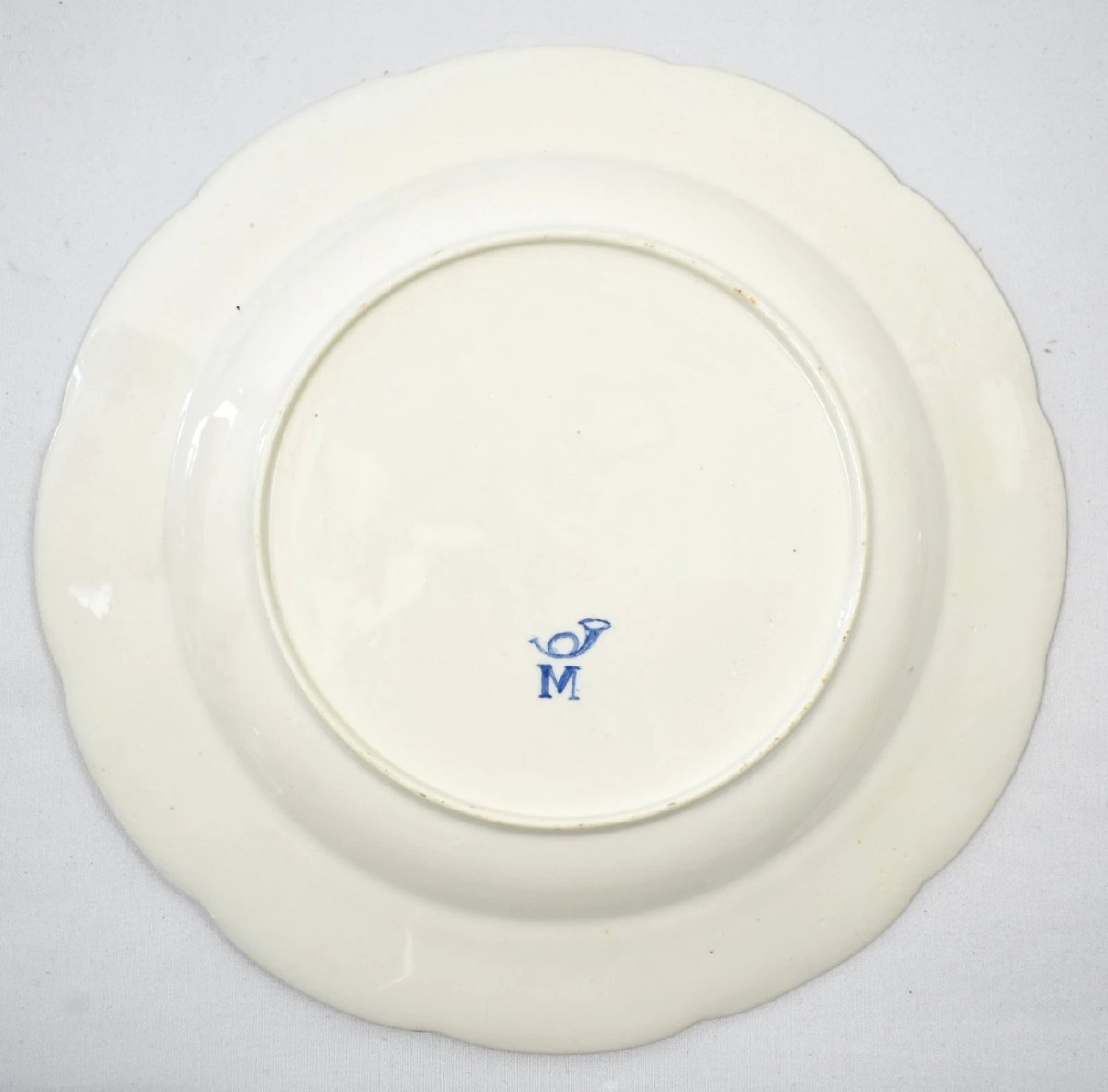 Set Of Eight 18c Chantilly Soft Paste Porcelain Plates Floral Ozier Border-photo-7