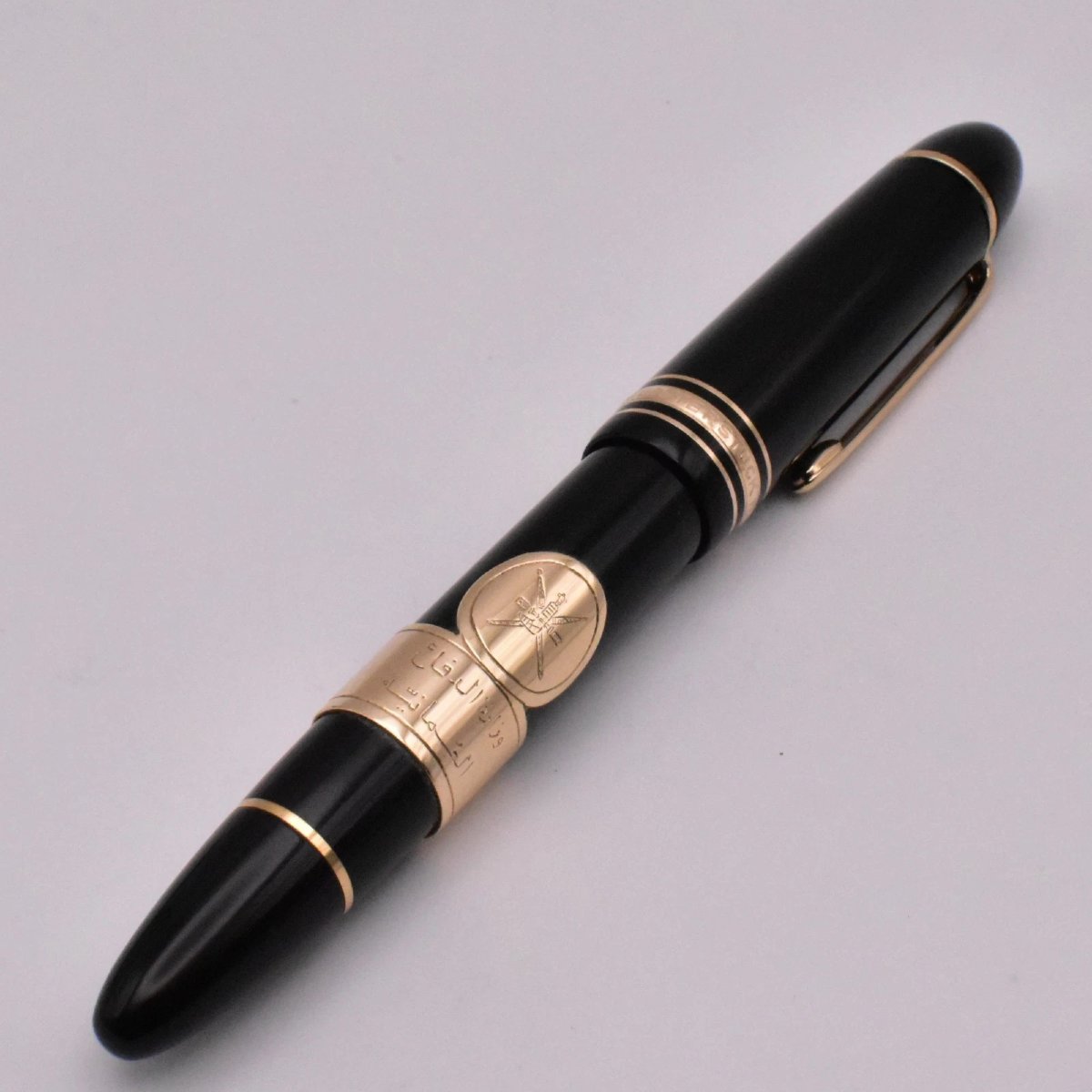 Rare Or Montblanc Meisterstück 149 Stylo Plume Garrards Commande Spéciale Plume 14 Carats-photo-3