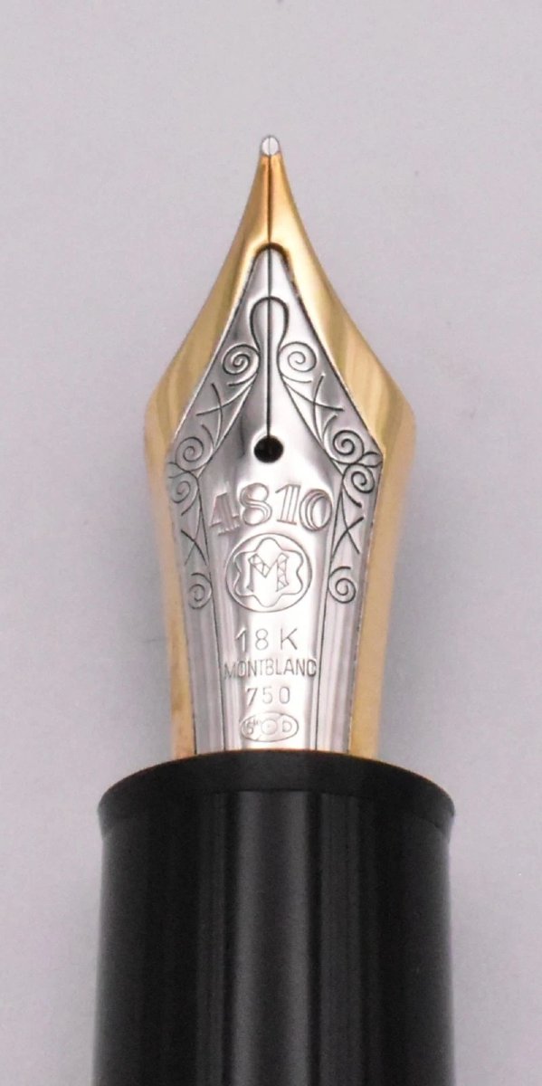 Rare Or Montblanc Meisterstück 149 Stylo Plume Garrards Commande Spéciale Plume 14 Carats-photo-2
