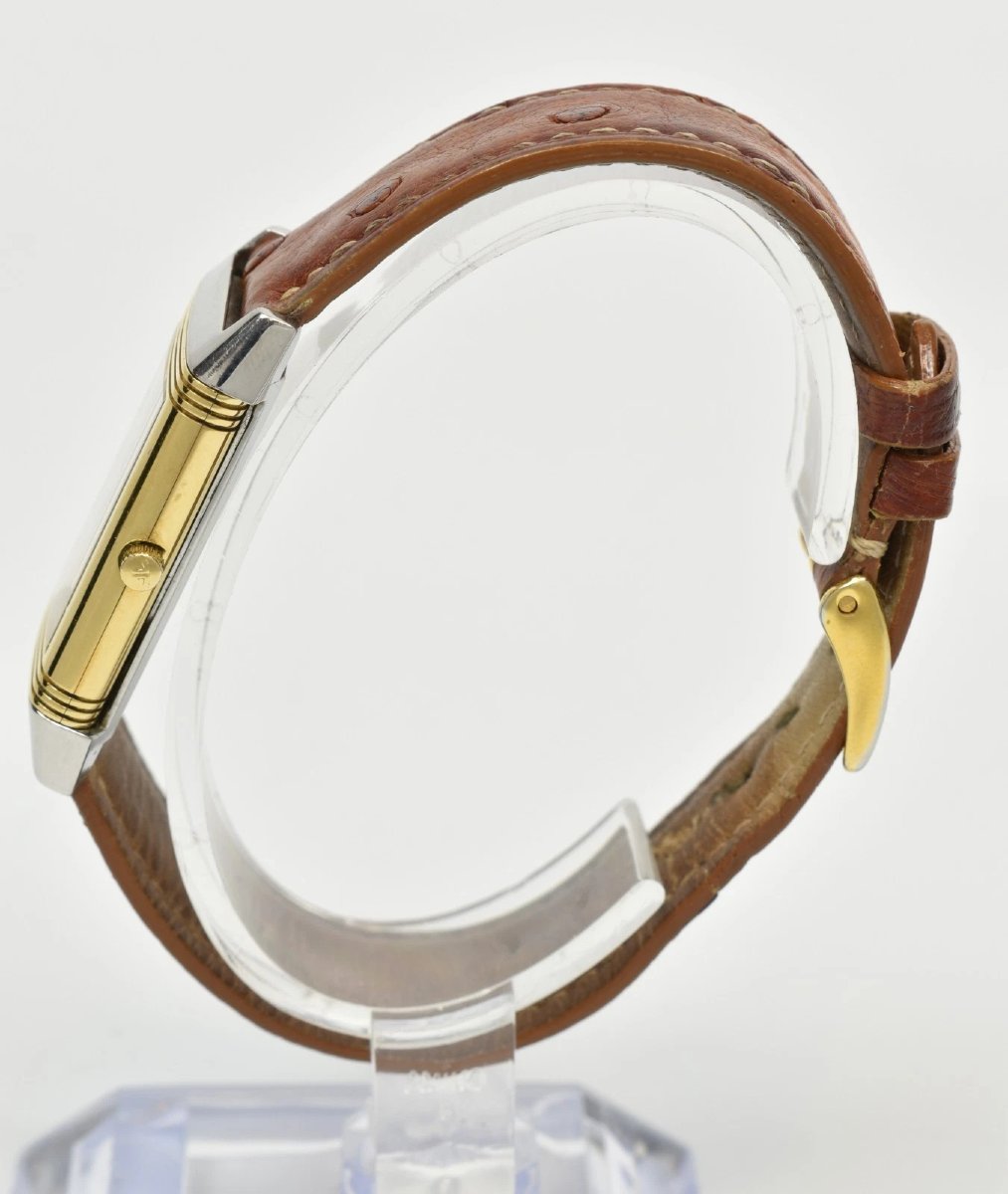 Montre Jaeger-LeCoultre Reverso Classique pour homme, en or 18 carats et acier, avec manuel-photo-1