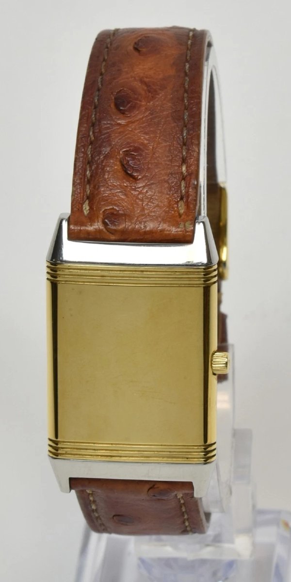 Montre Jaeger-LeCoultre Reverso Classique pour homme, en or 18 carats et acier, avec manuel-photo-6