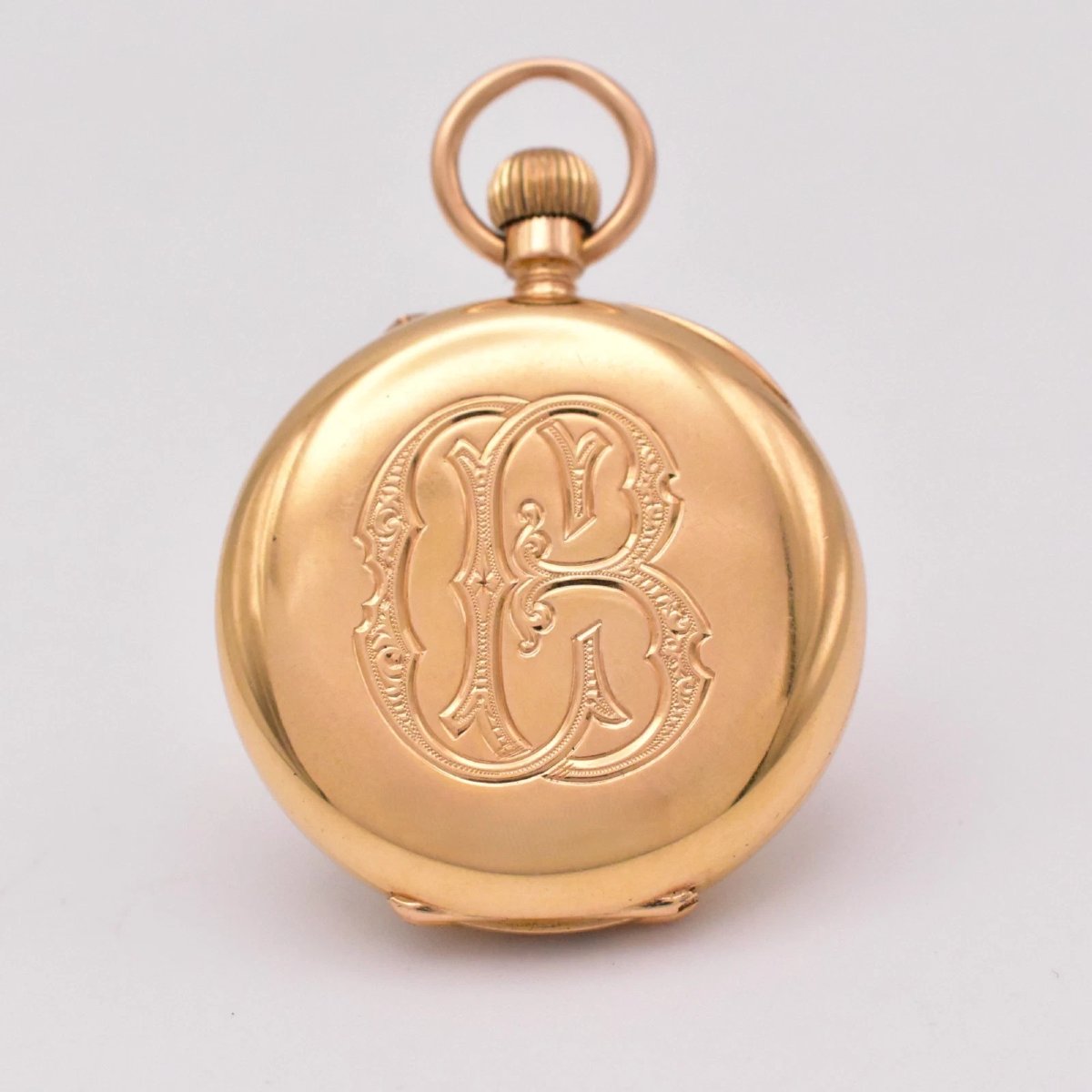 Rare montre de chasse victorienne demi-chasse en or 18 carats A. Golay-Leresche Genève, années -photo-2