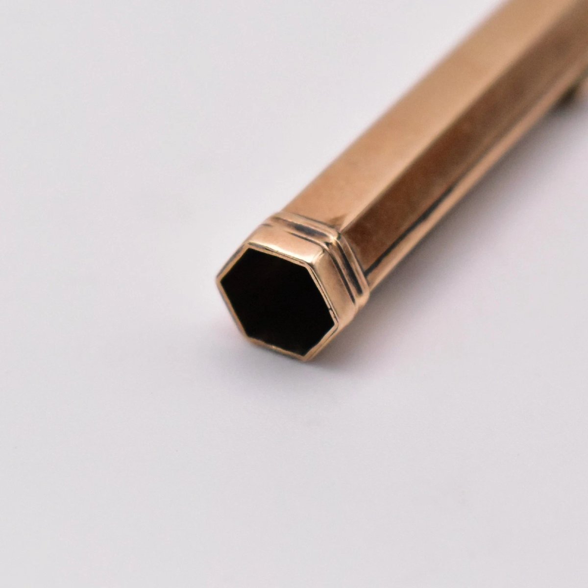 Étui à crayons à pompe ancien de style édouardien, signé S. Mordan & Co, en or 9 carats (375).-photo-4