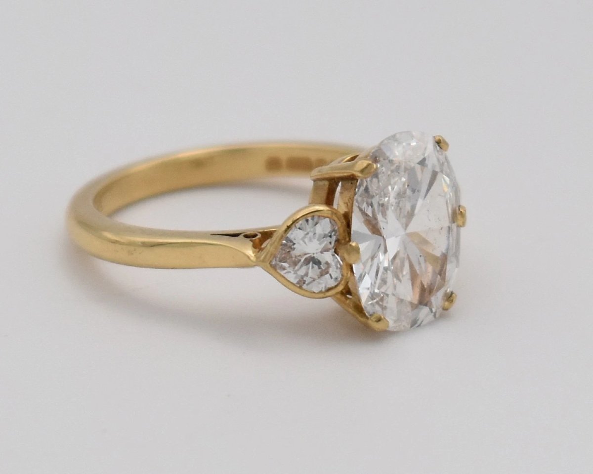 Vintage Boodles 2.37ct Oval Diamond Engagement Ring, E Colour Si2, Gcs Certified-photo-4