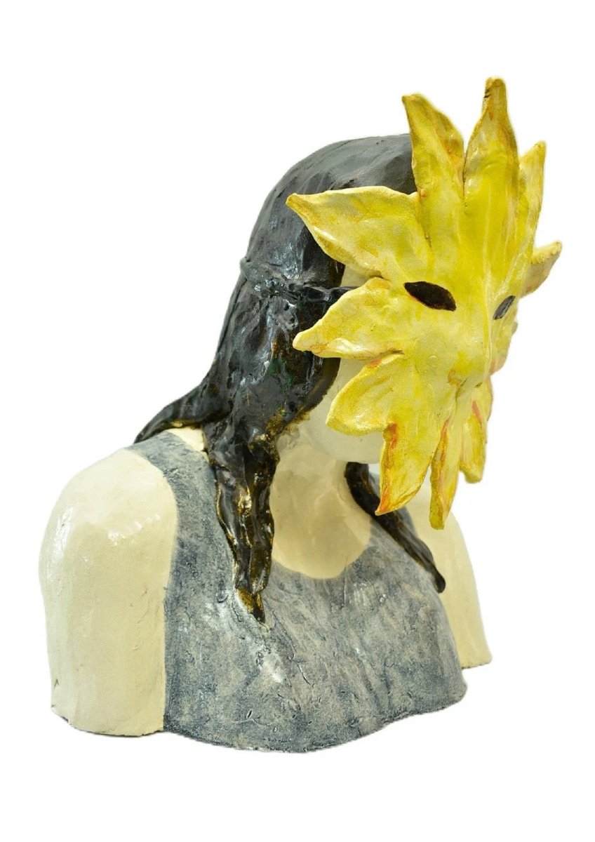 Sculpture en céramique de Klara Kristalova, « Le vent froid et la chaleur », 46 x 40 x 24 cm-photo-6