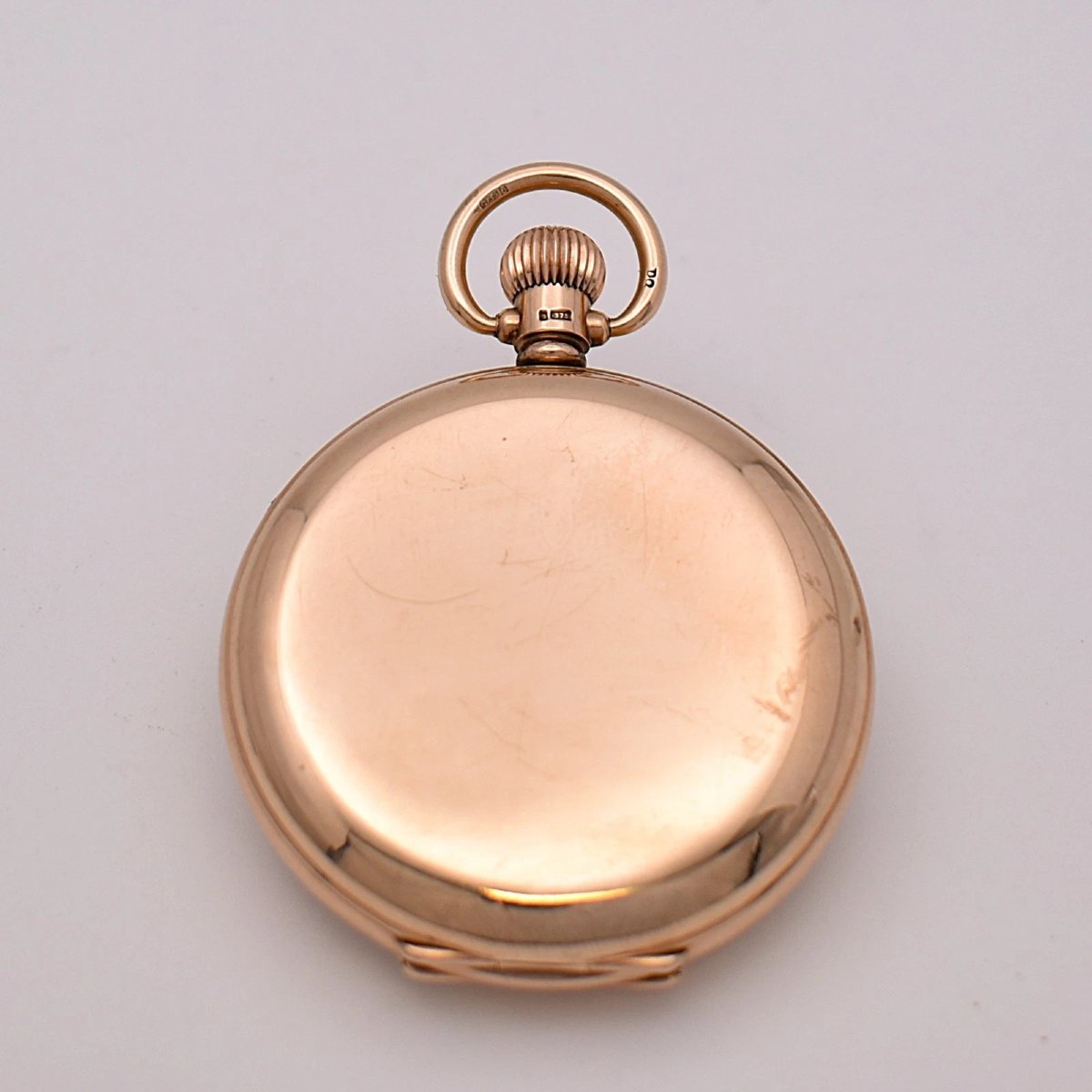 9ct Gold Dennison Special Full Hunter Pocket Watch 1924 Swiss 15j 88.4g 50mm-photo-3