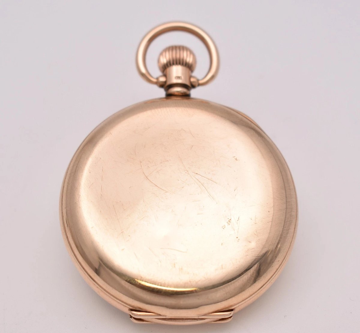 9ct Gold Dennison Special Full Hunter Pocket Watch 1924 Swiss 15j 88.4g 50mm-photo-4