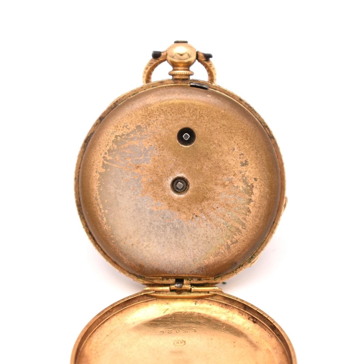 18k Gold Swiss 8 Rubis Geneva Key-wind Pendant Pocket Watch 1880s 38.9g 33mm-photo-2
