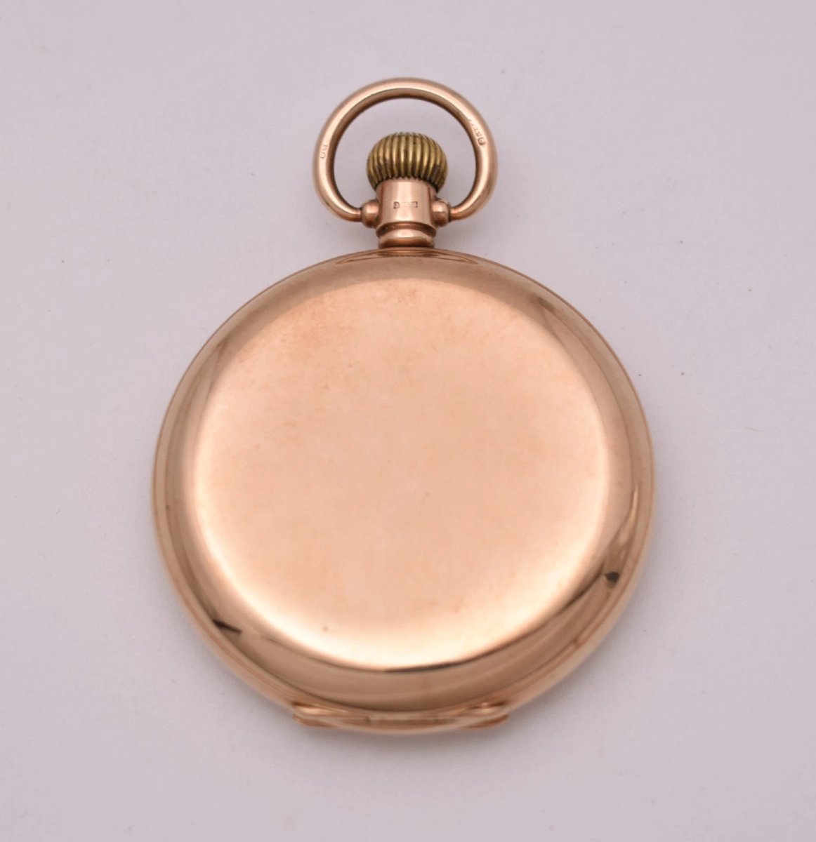 Montre de poche Dennison Special Full Hunter en or 9 carats, mouvement suisse 15 rubis, 91,7 g,-photo-5