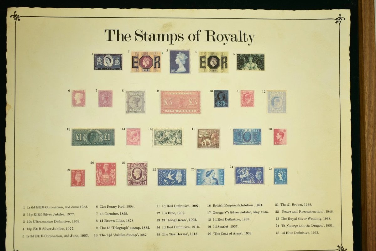 The Stamps Of Royalty 1977 Silver Jubilee 25 Sterling Silver Stamp Ingot Set Box-photo-4