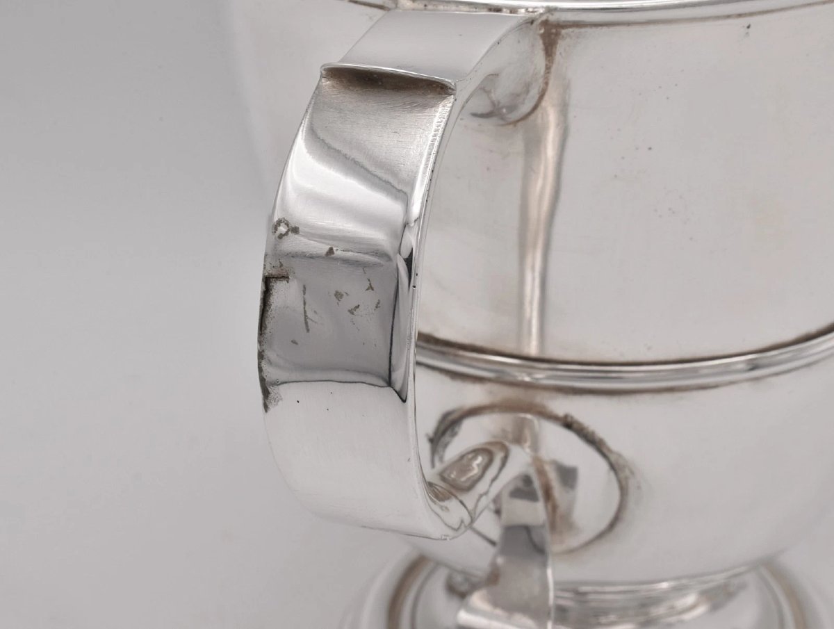 Antique 1904 Chester Sterling Silver Loving Cup, Nathan & Hayes Edwardian Trophy-photo-3