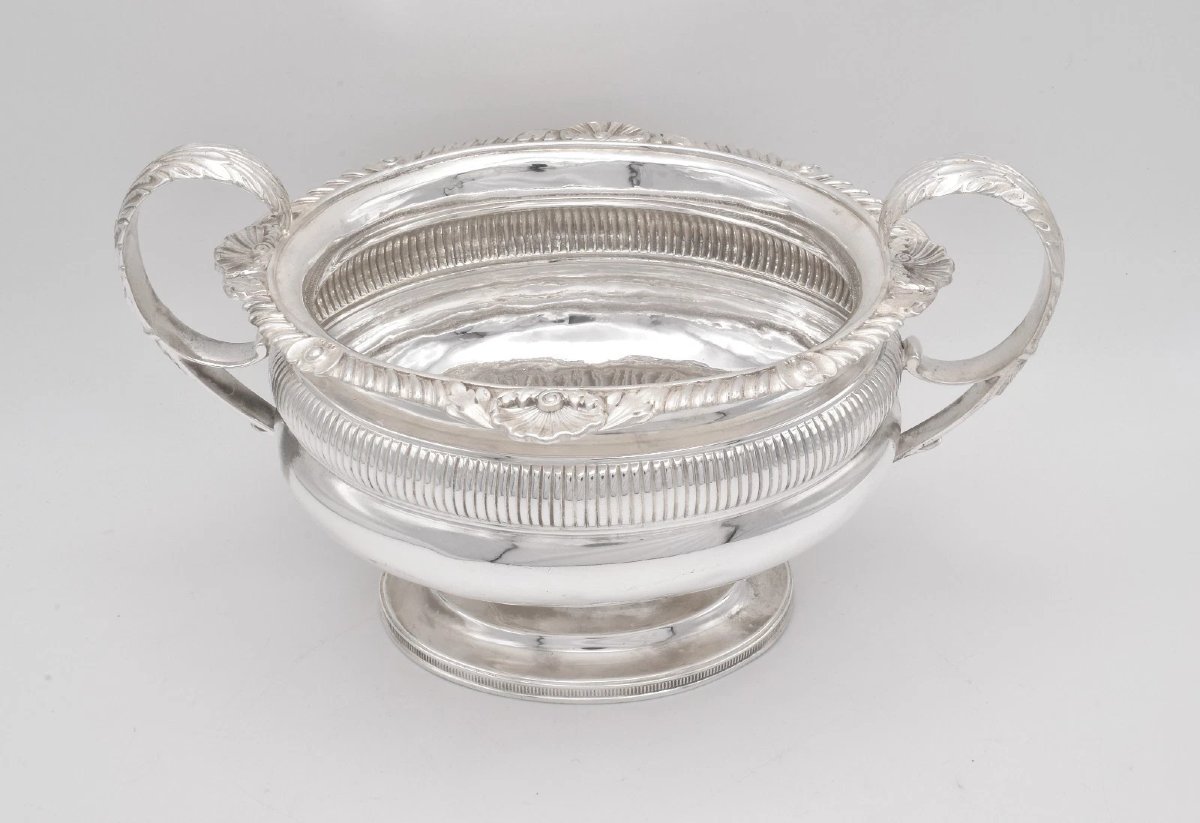 Antique 1909 Chester Sterling Silver 3 Piece Tea Set, Nathan & Hayes, Edwardian-photo-3