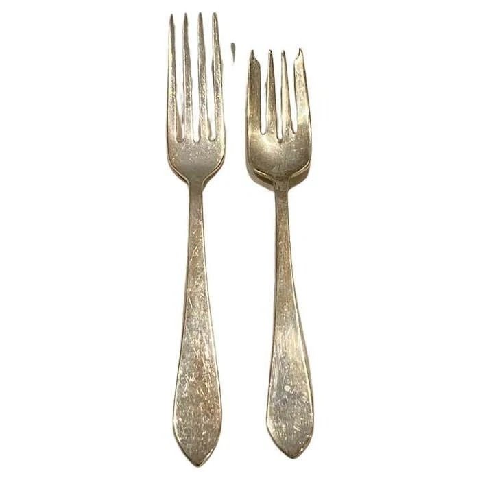 Ménagère Tiffany en argent massif 79 pièces, motif Faneuil, style Art déco-photo-7