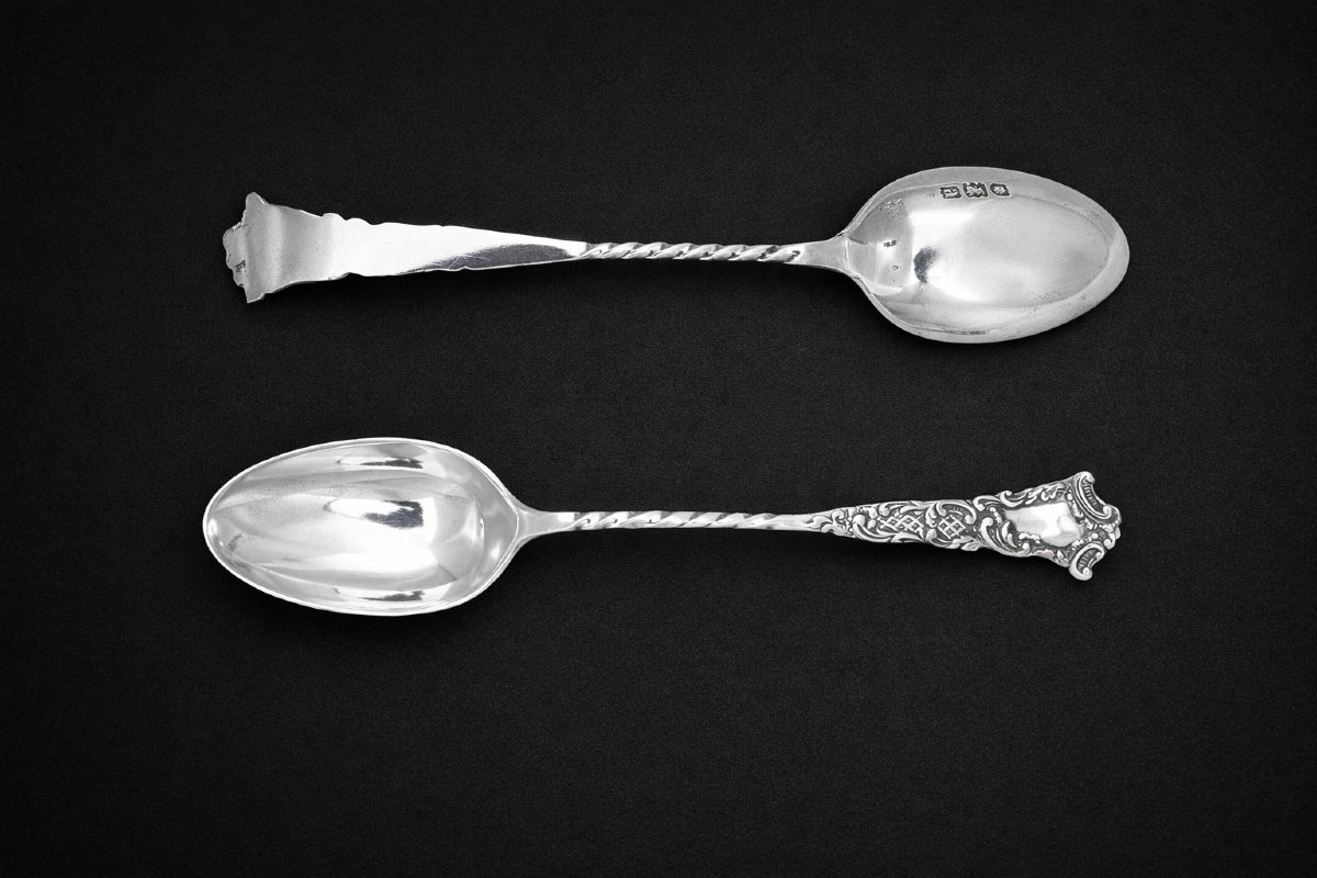 Sterling Silver Apostle Teaspoon Sugar Tongs Set Case Birmingham 1903 D&a 13pc-photo-3