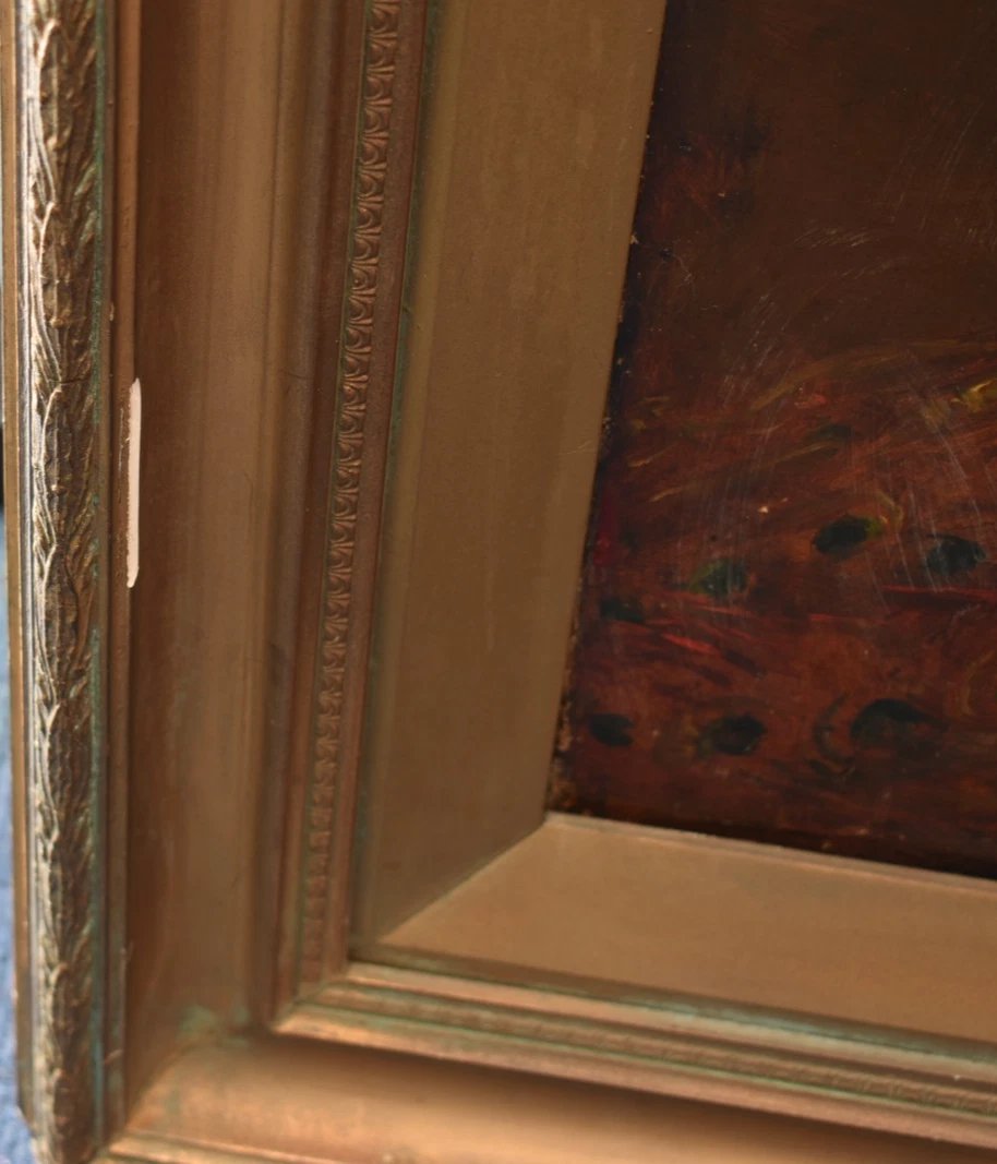Antique Oil Painting After William Etty Judgement Of Paris Juno Peacock Framed-photo-5
