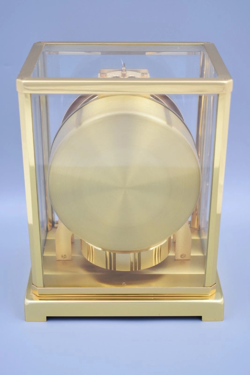 Pendule Jaeger-LeCoultre Atmos Classique vintage, calibre 528, plaquée or-photo-3
