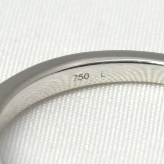 Bague de fiançailles solitaire en or blanc 18 carats (750) avec diamant de 0,50 carat, serti si-photo-3