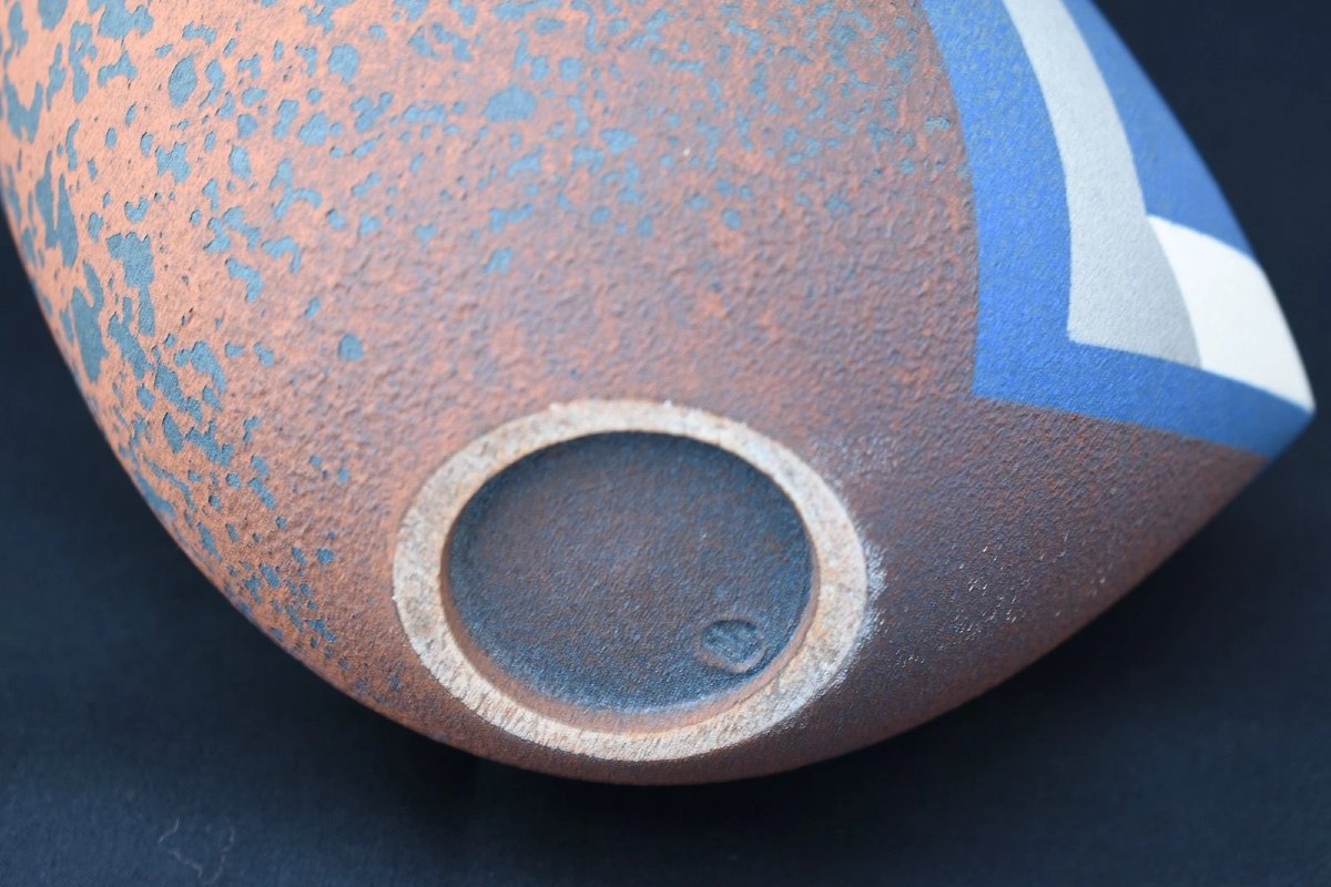 Jon Middlemiss Stoneware Boat Vessel Abstract Studio Pottery Ceramic Sculpture-photo-2