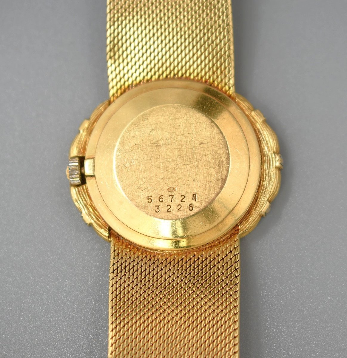 Montre pour femme Graff vintage (milieu du XXe siècle) en or 18 carats et diamants, avec bracel-photo-5