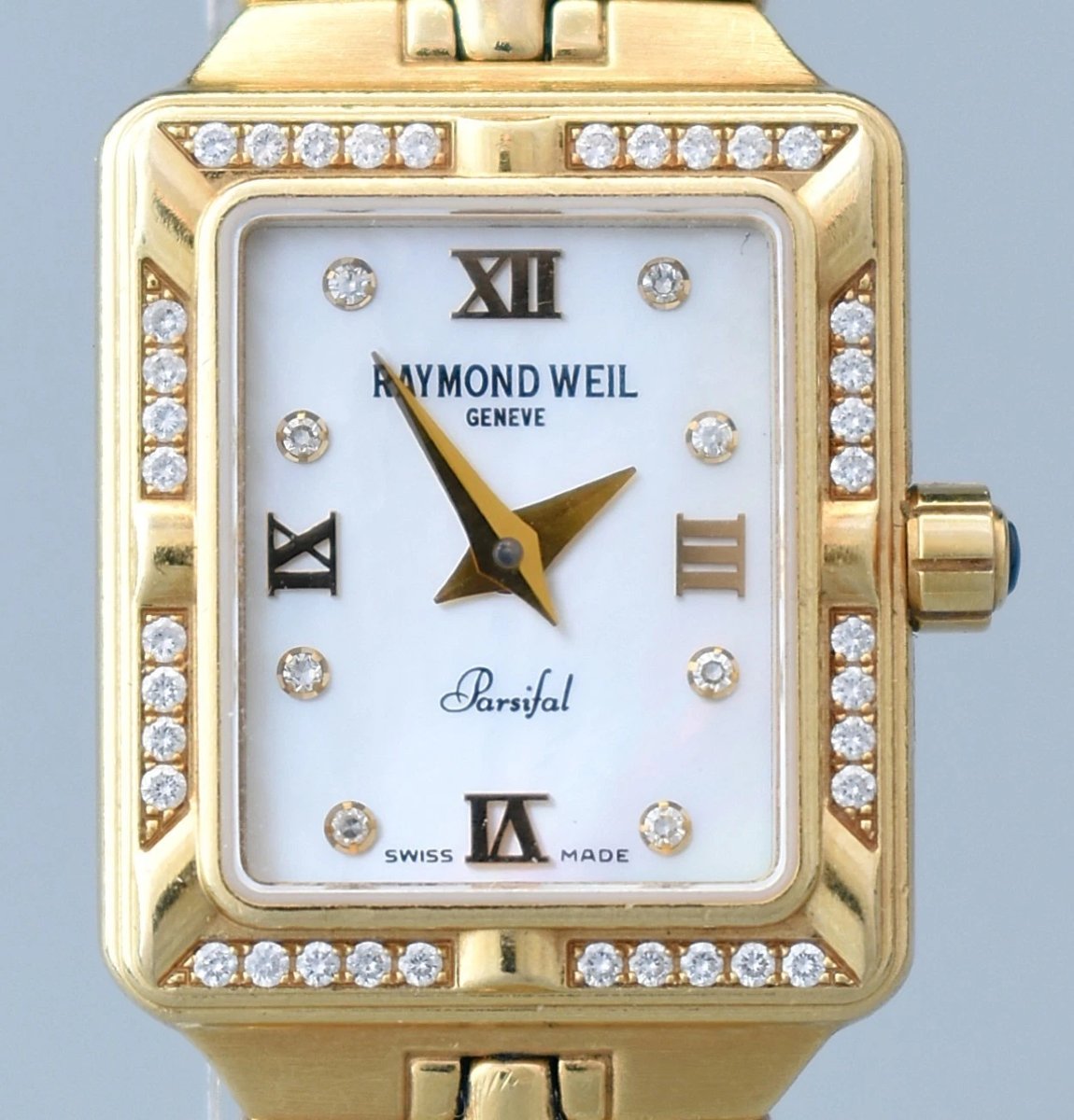 Montre pour femme Raymond Weil Parsifal en or 18 carats, diamants et nacre, 52,4 g, réf. 10.290-photo-2