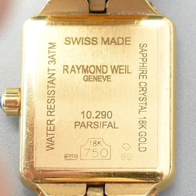 Montre pour femme Raymond Weil Parsifal en or 18 carats, diamants et nacre, 52,4 g, réf. 10.290-photo-4