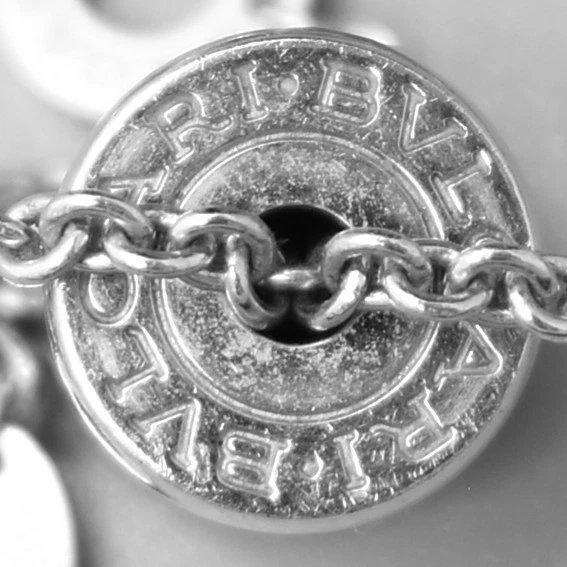 Authentique collier Bvlgari B.zero1 Element à pampilles en or blanc 18 carats, 17,5 pouces, 14,-photo-3