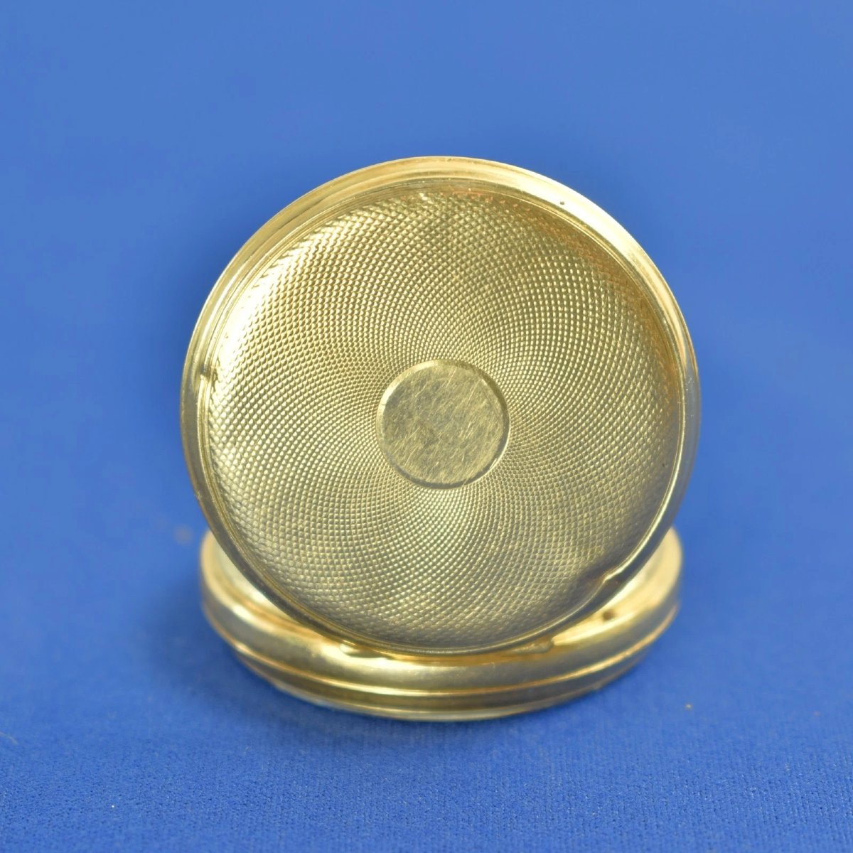 Montre de poche ancienne JW Benson en or 18 carats, échappement à cylindre, 32 mm, remontage à -photo-3