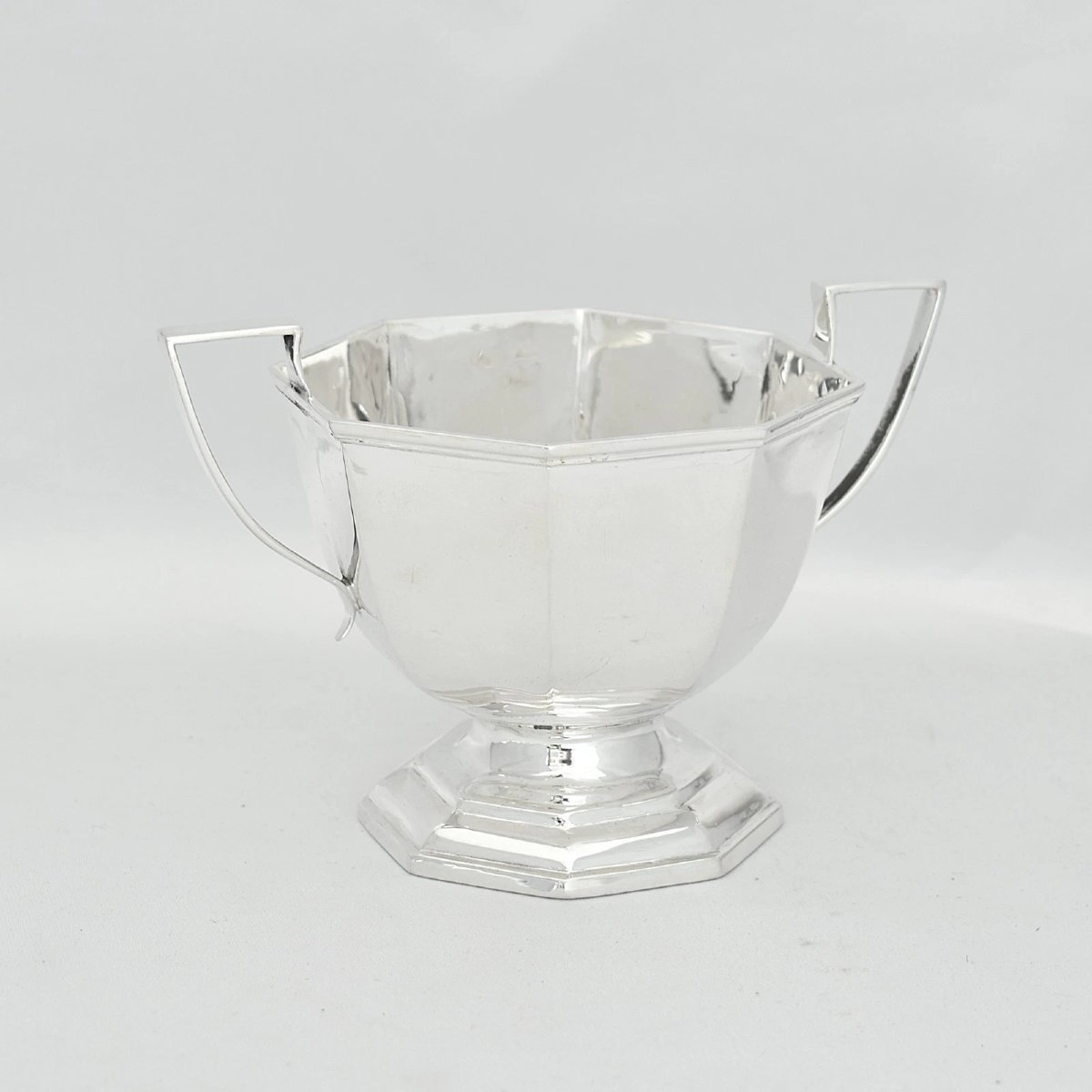 Service à thé et café 6 pièces en argent sterling Mappin & Webb (1923) avec plateau assorti, 6,-photo-5