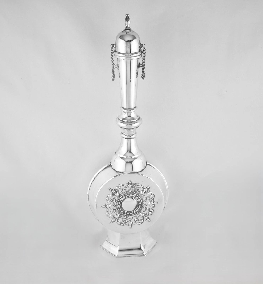 Large Pr Antique Renaissance Revival Pilgrim Flasks, Norblin Warsaw Poland C1900-photo-2